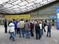 Treffpunkt vor der Halle